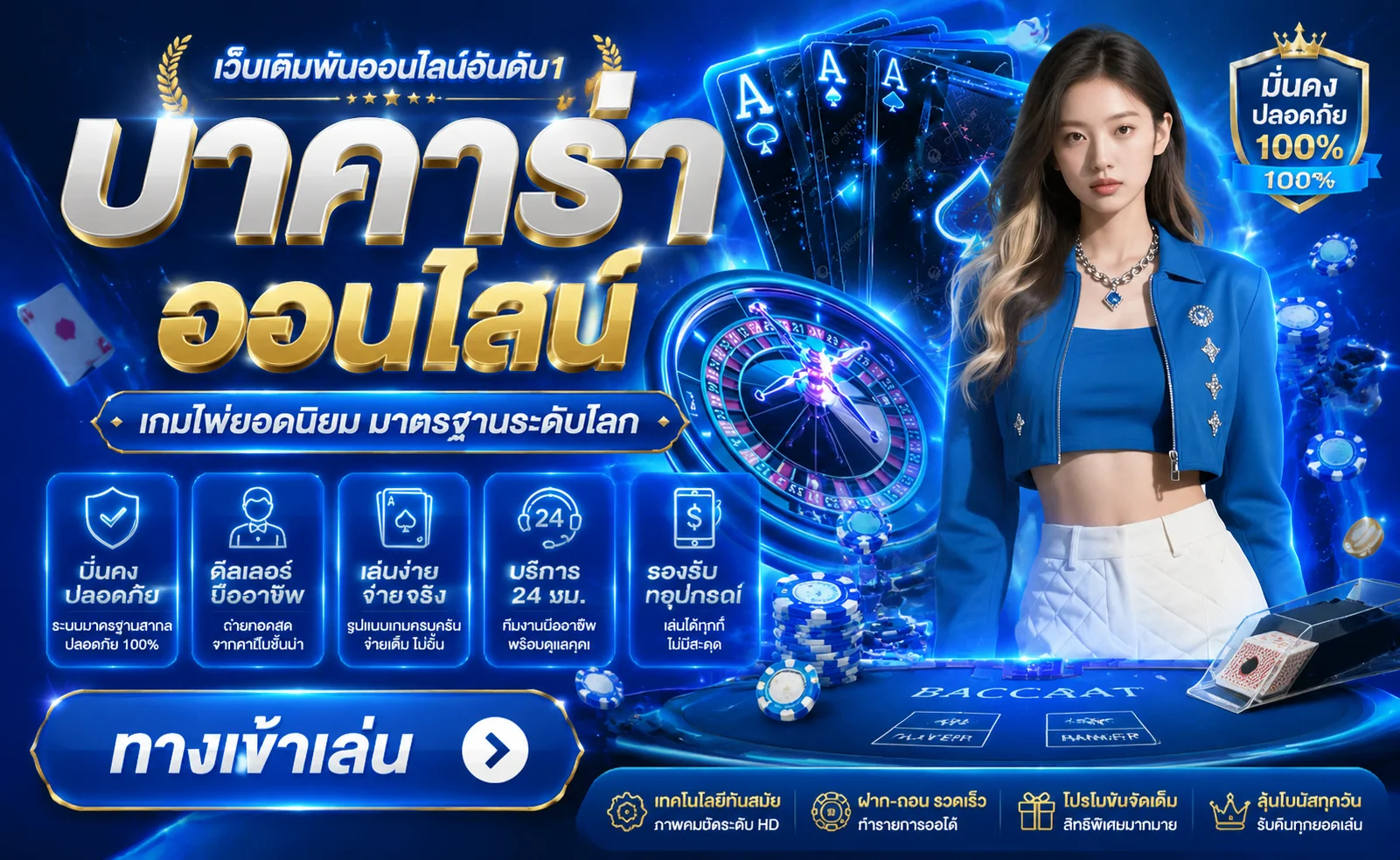 คาสิโนออนไลน์ DG888 ถ่ายทอดสดบาคาร่าและรูเล็ต